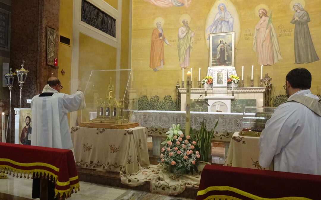 Le reliquie di Santa Teresina e dei suoi santi genitori a Bergamo